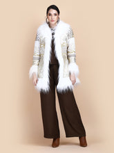Load image into Gallery viewer, KALI EMBELLISHED SHORT COAT IVORY