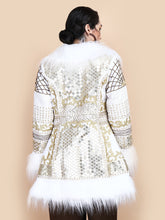 Load image into Gallery viewer, KALI EMBELLISHED SHORT COAT IVORY