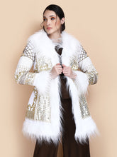 Load image into Gallery viewer, KALI EMBELLISHED SHORT COAT IVORY