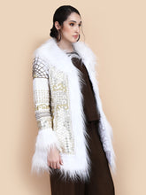 Load image into Gallery viewer, KALI EMBELLISHED SHORT COAT IVORY