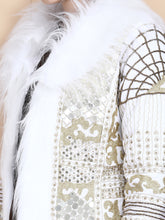Load image into Gallery viewer, KALI EMBELLISHED SHORT COAT IVORY
