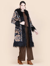Load image into Gallery viewer, LILA EMBELLISHED COAT BLACK