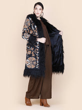 Load image into Gallery viewer, LILA EMBELLISHED COAT BLACK