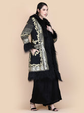 Load image into Gallery viewer, KALI EMBELLISHED  COAT BLACK