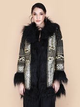 Load image into Gallery viewer, KALI EMBELLISHED SHORT COAT BLACK