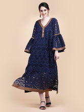 Load image into Gallery viewer, SABRINA EYELET MIDI DRESS