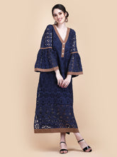 Load image into Gallery viewer, SABRINA EYELET MIDI DRESS