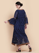 Load image into Gallery viewer, SABRINA EYELET MIDI DRESS