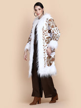 Load image into Gallery viewer, LILA EMBELLISHED COAT IVORY