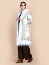 Load image into Gallery viewer, KALI EMBELLISHED  COAT IVORY