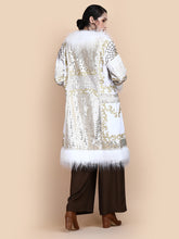 Load image into Gallery viewer, KALI EMBELLISHED  COAT IVORY