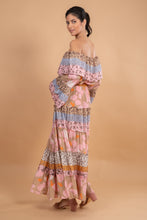 Load image into Gallery viewer, CAMEL FLOWER OFF SHOULDER TOP