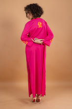 Load image into Gallery viewer, VICKY SIMONE MAXI DRESS PINK/ORANGE SEQUINS