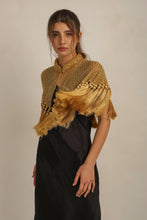 Load image into Gallery viewer, ZAZA BEADED/TASSEL CAPE - GOLD