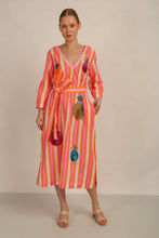 Load image into Gallery viewer, MALTA STRIPES MIDI DRESS