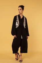 Load image into Gallery viewer, ZIGGY BOLERO BLACK WITH GOLD THREAD