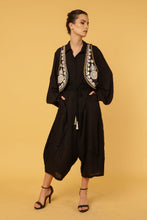 Load image into Gallery viewer, ZIGGY BOLERO BLACK WITH GOLD THREAD