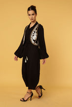 Load image into Gallery viewer, ZIGGY BOLERO BLACK WITH GOLD THREAD