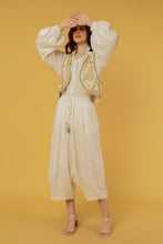 Load image into Gallery viewer, ZIGGY BOLERO IVORY WITH GOLD THREAD