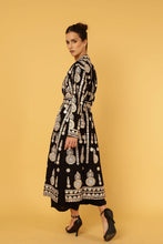 Load image into Gallery viewer, ZIGGY TUNIC SHIRT DRESS -BLACK
