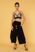 Load image into Gallery viewer, ZIGGY BRALLETE - BLACK WITH GOLD APPLIQUE