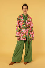 Load image into Gallery viewer, WILD ROSE SHORT COAT, LINED with SASH BELT