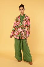 Load image into Gallery viewer, WILD ROSE SHORT COAT, LINED with SASH BELT