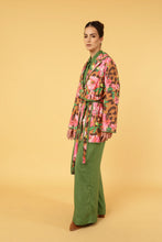 Load image into Gallery viewer, WILD ROSE SHORT COAT, LINED with SASH BELT