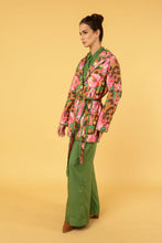 Load image into Gallery viewer, WILD ROSE SHORT COAT, LINED with SASH BELT