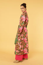 Load image into Gallery viewer, WILD ROSE MAXI COAT with SASH BELT