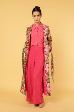 Load image into Gallery viewer, WILD ROSE MAXI COAT with SASH BELT