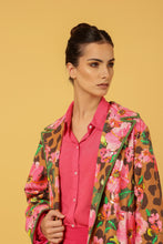 Load image into Gallery viewer, WILD ROSE MAXI COAT with SASH BELT