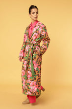 Load image into Gallery viewer, WILD ROSE MAXI COAT with SASH BELT