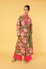 Load image into Gallery viewer, WILD ROSE MAXI COAT with SASH BELT