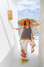 Load image into Gallery viewer, PEONY  BEADED PALAZZO PANTS, LINED