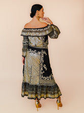 Load image into Gallery viewer, KALI EMBELLISHED OFFSHOULDER TOP BLACK