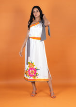 Load image into Gallery viewer, PEONY BEADED ONE SHOULDER DRESS, LINED