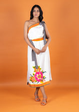 Load image into Gallery viewer, PEONY BEADED ONE SHOULDER DRESS, LINED