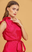 Load image into Gallery viewer, ANNA ONE SHOULDER DRESS  - PINK SOLID