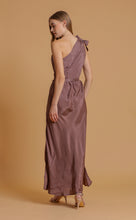 Load image into Gallery viewer, ANNA ONE SHOULDER DRESS - MOCHA SOLID