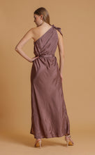 Load image into Gallery viewer, ANNA ONE SHOULDER DRESS - MOCHA SOLID