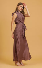 Load image into Gallery viewer, ANNA ONE SHOULDER DRESS - MOCHA SOLID