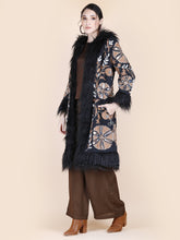 Load image into Gallery viewer, LILA EMBELLISHED COAT BLACK