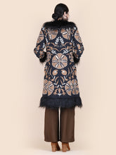 Load image into Gallery viewer, LILA EMBELLISHED COAT BLACK