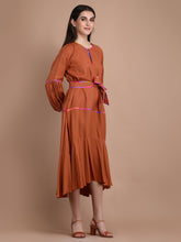 Load image into Gallery viewer, EMMA SOLID  DRESS - COPPER