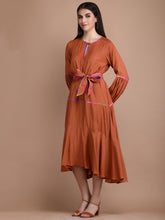 Load image into Gallery viewer, EMMA SOLID  DRESS - COPPER