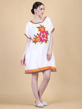 Load image into Gallery viewer, PEONY BEADED SHIFT DRESS