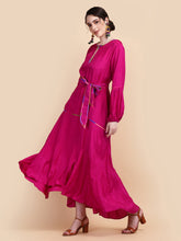 Load image into Gallery viewer, EMMA SOLID DRESS - MAGENTA