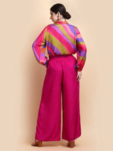Load image into Gallery viewer, EMMA SOLID PALAZZO PANTS - MAGENTA