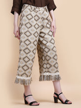 Load image into Gallery viewer, LILY JACQUARD CROPPED PANTS, LINED